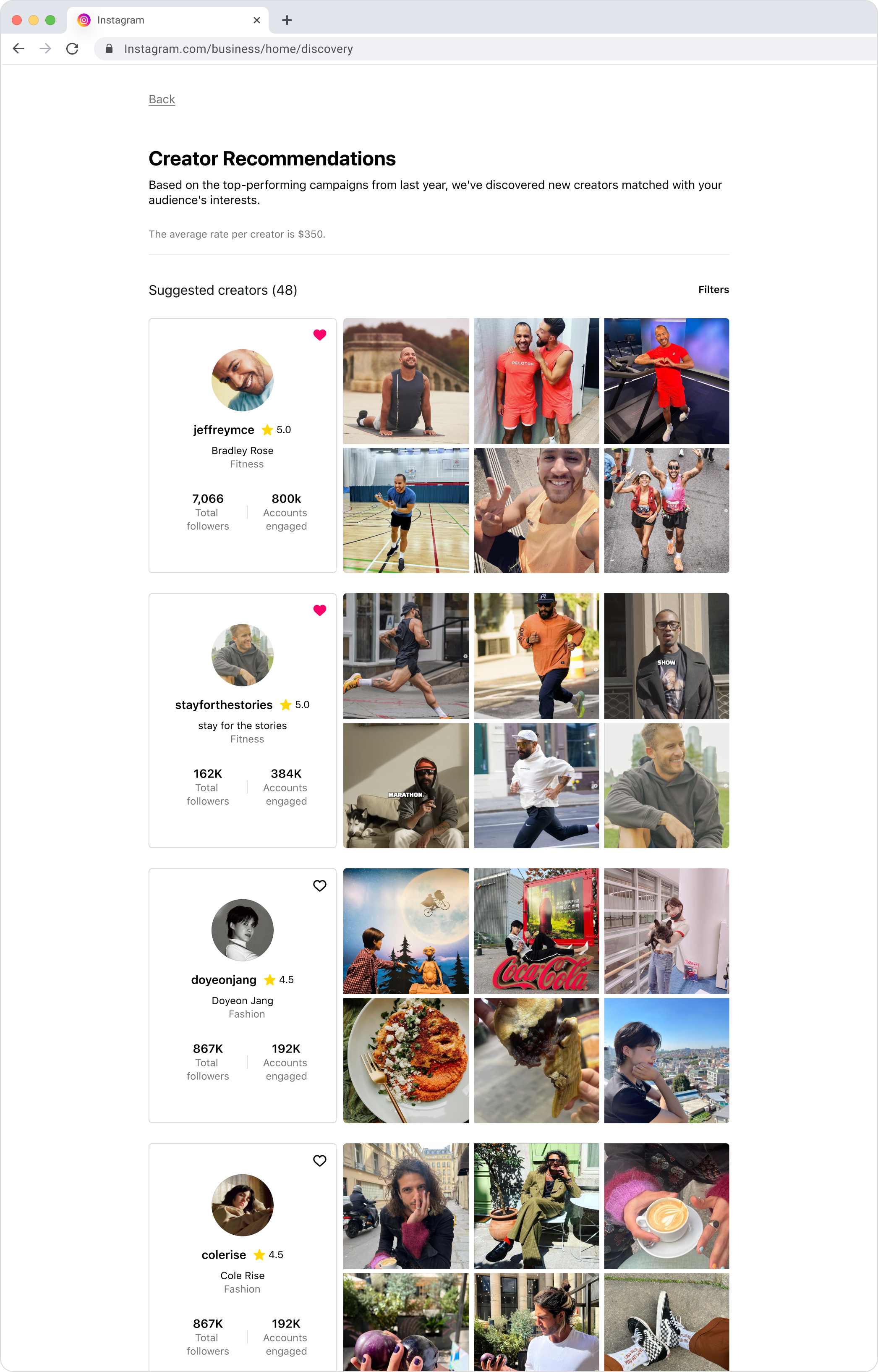 Creator card exploration 3